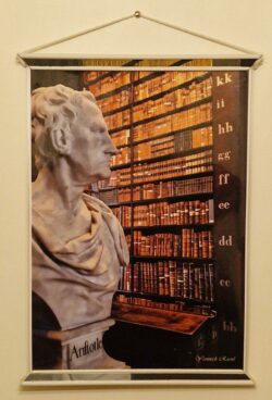 Illusion : "Un œil sur la bibliothèque de Trinity College en Irlande"